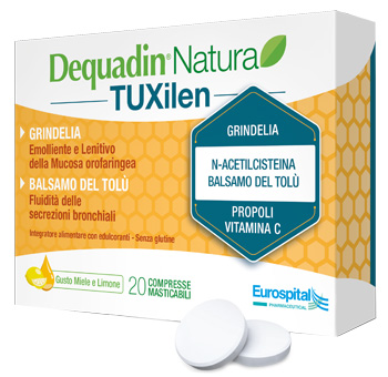 DEQUADIN NATURA TUXILEN 20 COMPRESSE - farmachicca