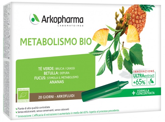 ARKOFLUIDI ULTRA SUONI METABOLISMO BIO 20 FIALE - farmachicca