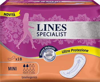 LINES SPECIALIST ASSORBENTI  MINI FARMA 18 PEZZI - farmachicca