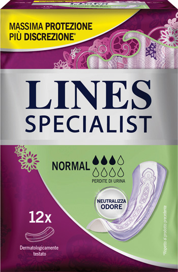 LINES SPECIALIST PANNOLONE NORMAL FARMA 12 PEZZI - farmachicca
