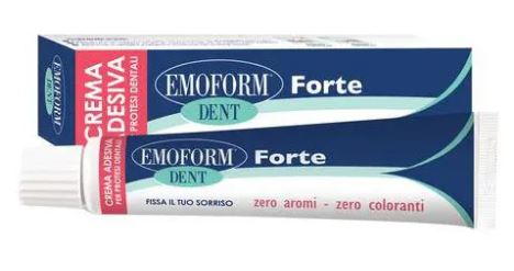 CREMA ADESIVA EMOFORM DENT FORTE PER PROTESI DENTALI 70 G - farmachicca