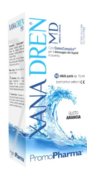 XANADREN MD ARANCIA 10 STICK PACK X 15 ML - farmachicca