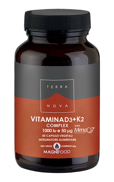 TERRANOVA VITAMINA D3 + K2 50 CAPSULE - farmachicca