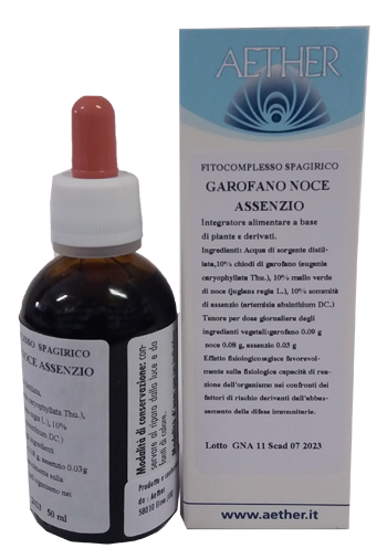 FITOCOMPLESSO SPAGIRICO GAROFANO NOCE ASSENZIO GOCCE 50 ML - farmachicca