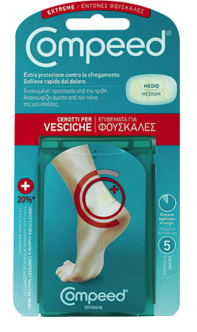 COMPEED CEROTTO PER VESCICHE TALLONE SPORT 5 PEZZI - farmachicca