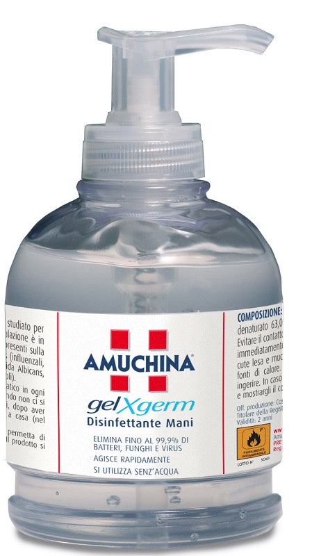 AMUCHINA GEL X-GERM DISINFETTANTE MANI 250 ML - farmachicca