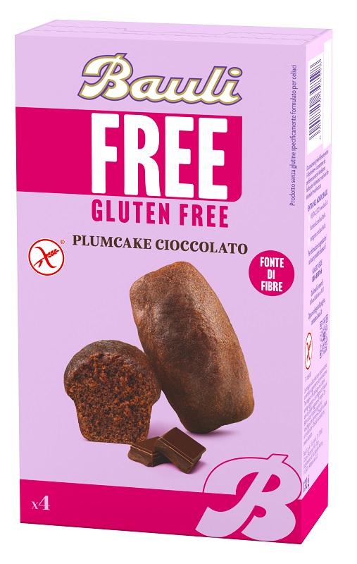 BAULI FREE PLUMCAKE CIOCCOLATO 4 PEZZI DA 33 G - farmachicca