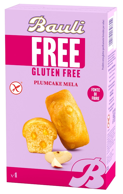 BAULI FREE PLUMCAKE MELA 4 PEZZI DA 33 G - farmachicca