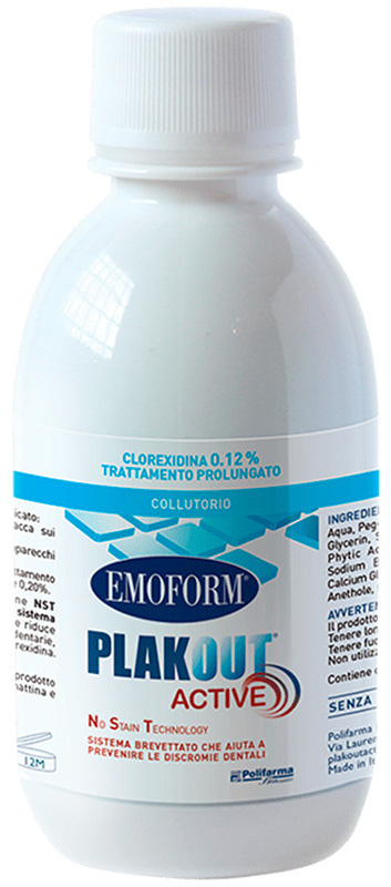 EMOFORM PLAKOUT ACTIVE 0,12 + DENTIFRICIO VENDITA - farmachicca