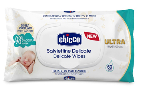CHICCO COSMETICO SALVIETTE 60 PEZZI NO PROFUNO - farmachicca