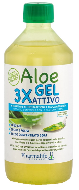 ALOE GEL 3X ATTIVO 500 ML - farmachicca