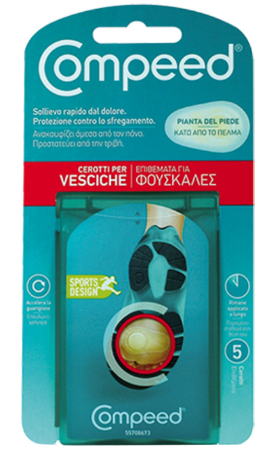 COMPEED CEROTTI PER VESCICHE PIANTA PIEDE SPORT 5 PEZZI - farmachicca