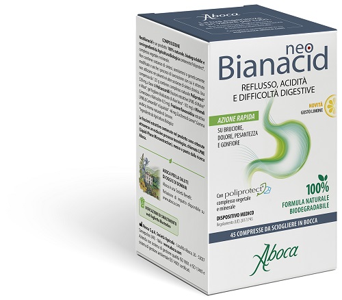 NEOBIANACID 45 COMPRESSE LIMONE - farmachicca