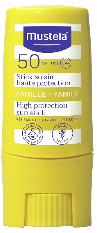 MUSTELA STICK SOLARE PROTEZIONE MOLTO ALTA SPF50+ 10 ML - farmachicca