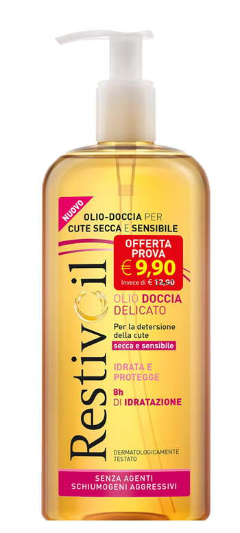 RESTIVOIL OLIO DOCCIA DELICATO 400 ML  - farmachicca