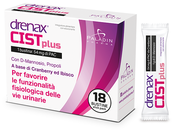 DRENAX FORTE CIST PLUS 18 STICK PACK - farmachicca