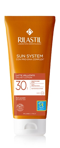 RILASTIL SUN SYSTEM PHOTO PROTECTION TERAPY LATTE VELLUTANTE SPF 30 200 ML - farmachicca
