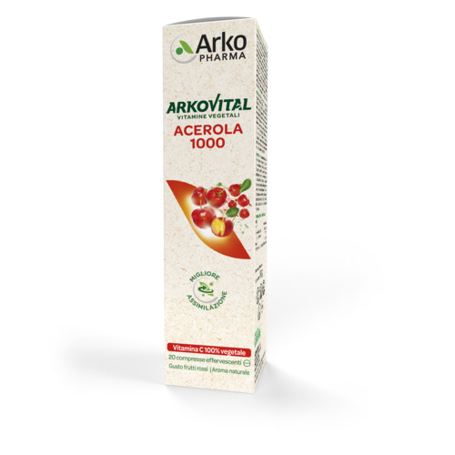 ARKOVITAL ACEROLA 1000 EFFERVESCENTE 20 COMPRESSE - farmachicca