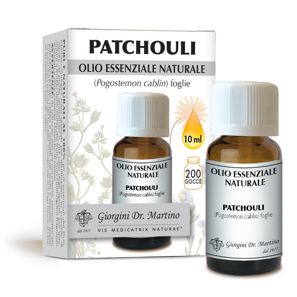 PATCHOULI OLIO ESSENZIALE NATURALE FOGLIE 10 ML - farmachicca