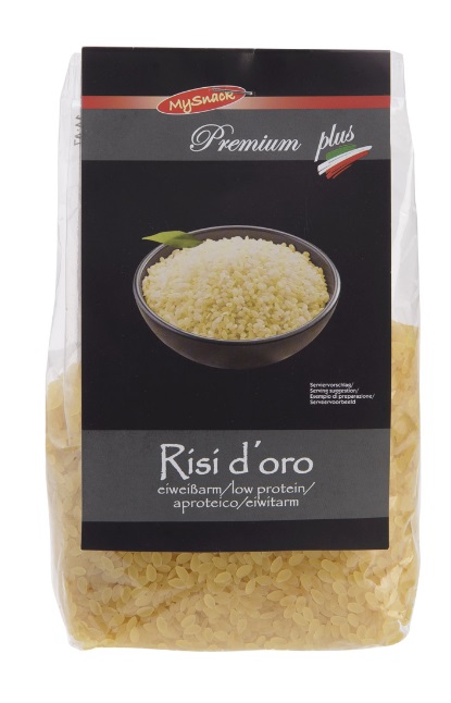 MY SNACK PREMIUM PLUS RISI D'ORO PASTA APROTEICA 500 G - farmachicca