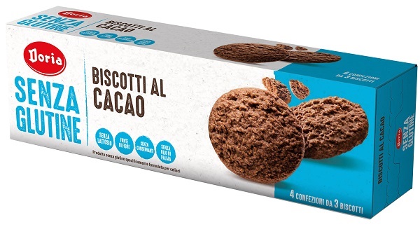 DORIA BISCOTTI CIOCCOLATO 4X37,5 G - farmachicca