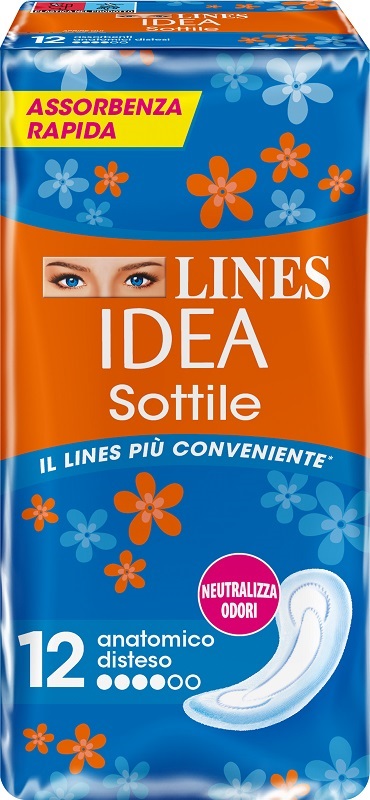 LINES IDEA SOTTILI ANATOMICI 12 PEZZI - farmachicca