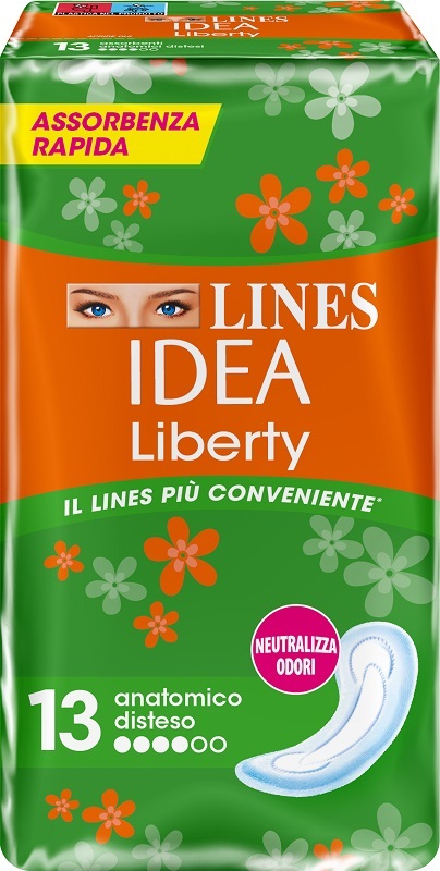 LINES IDEA LIBERTY DWCT ANATOMICI 13 PEZZI - farmachicca