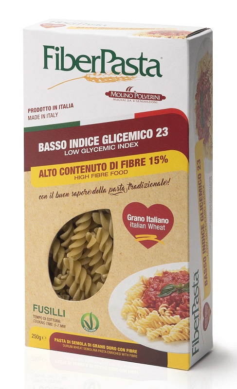 FIBERPASTA FUSILLI BASSO INDICE GLICEMICO 250 G - farmachicca