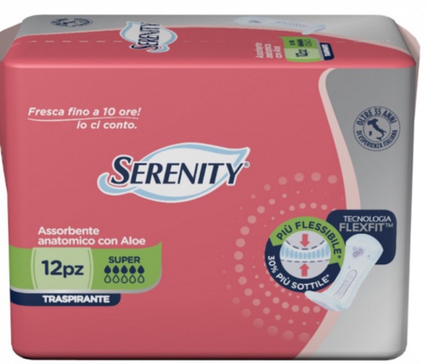 PANNOLONE PER INCONTINENZA SERENITY LIGHT LADY SUPER 12 PEZZI - farmachicca