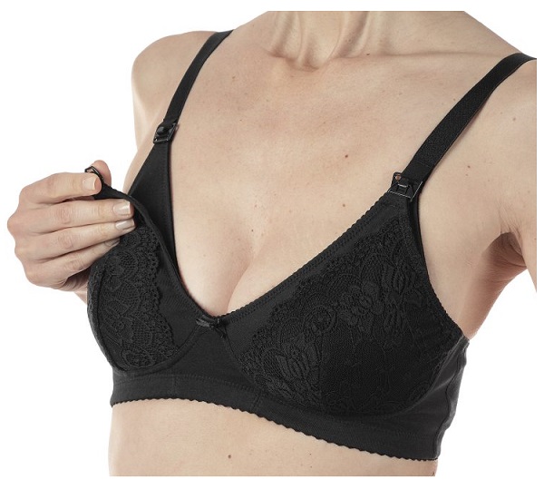 MAMMY REGGISENO COTONE ALLATTAMENTO BLACK 6C - farmachicca