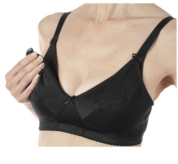 MAMMY REGGISENO MICROFIBRA ALLATTAMENTO BLACK 6C - farmachicca