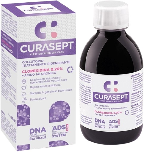 CURASEPT COLLUTORIO ADS DNA TRATTAMENTO RIGENERANTE 200 ML - farmachicca