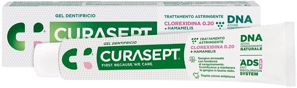 CURASEPT GEL DENTIFRICIO ADS DNA TRATTAMENTO ASTRINGENTE 75 ML - farmachicca