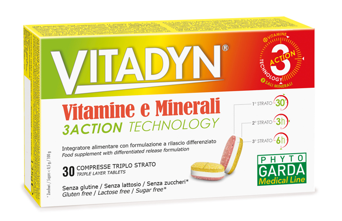 VITADYN VITAMINE/MINERALI 30 COMPRESSE RILASCIO DIFFERENZIATO - farmachicca