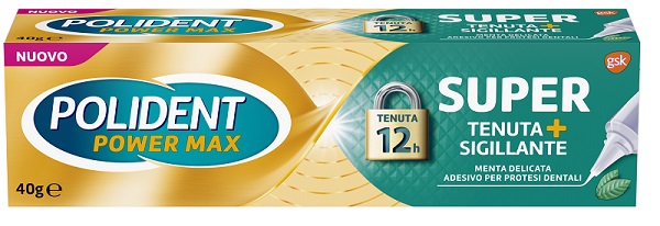 POLIDENT SUPER TENUTA+SIGILLANTE MENTA DELICATA ADESIVO PROTESI DENTALE 40 G - farmachicca