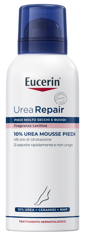 EUCERIN UREAREPAIR PLUS MOUSSE PIEDI 10% UREA 150 ML - farmachicca