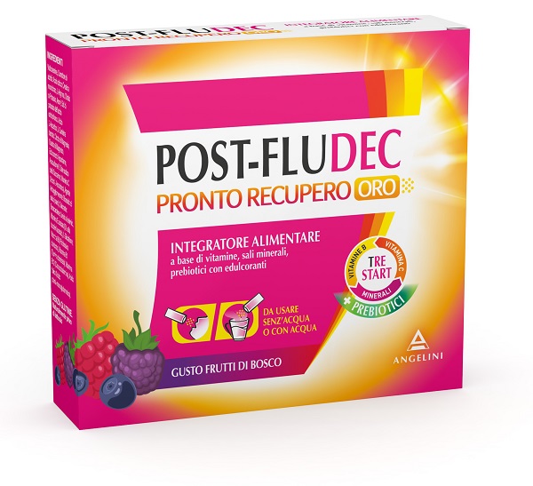 POSTFLUDEC FRUTTI DI BOSCO PRONTO RECUPERO ORO 12 BUSTINE - farmachicca