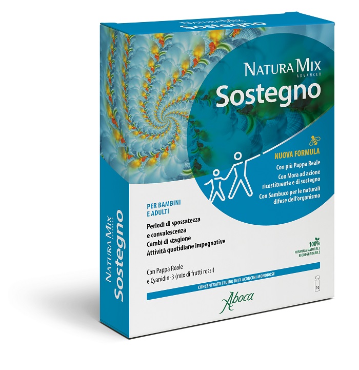 NATURA MIX ADVANCED SOSTEGNO 10 FLACONCINI DA 15 ML - farmachicca