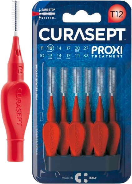 CURASEPT PROXI T12 ROSSO/RED 6 PEZZI - farmachicca