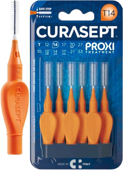 CURASEPT PROXI T14 ARANCIO/ORANGE 6 PEZZI - farmachicca