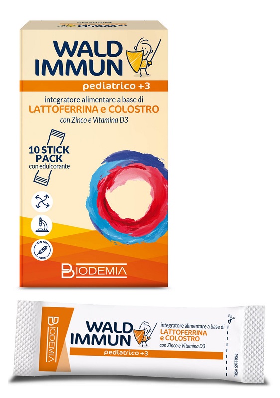 WALD IMMUN PEDIATRICO +3 10 STICK GUSTO CIOCCOLATO - farmachicca