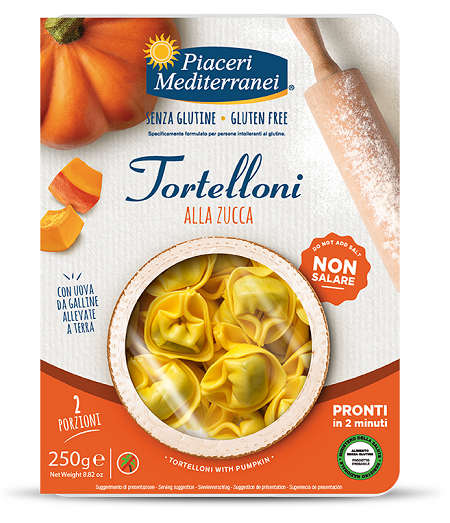 PIACERI MEDITERRANEI TORTELLONI ZUCCA 250 G - farmachicca