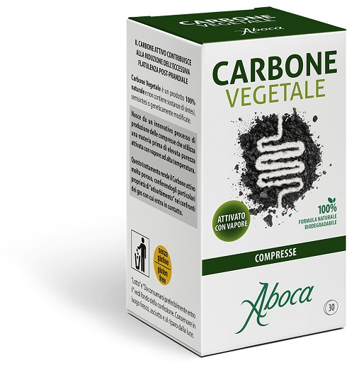 CARBONE VEGETALE 30 COMPRESSE - farmachicca