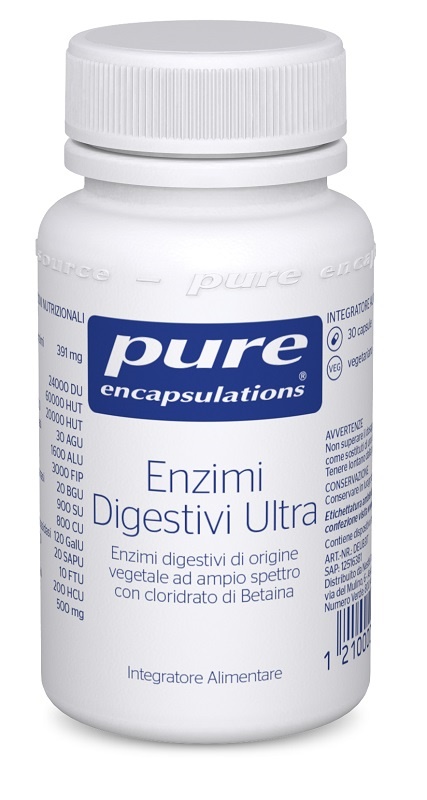 PURE ENCAPSULATIONS ENZIMI DIGESTIVI ULTRA 30 CAPSULE - farmachicca