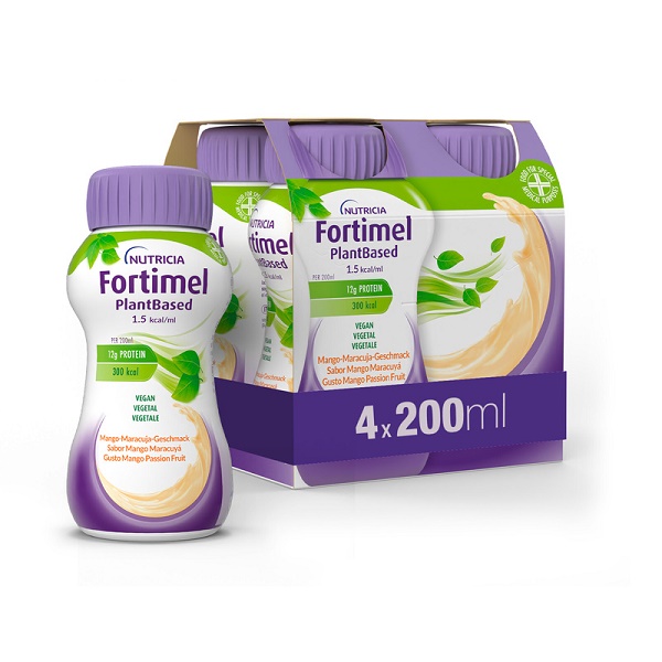 FORTIMEL PLANT BASED MANGO PASSION FRUIT 4 BOTTIGLIE DA 200 ML - farmachicca