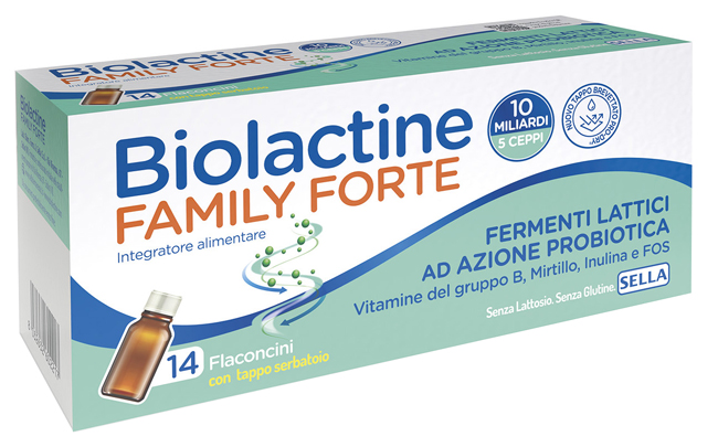 BIOLACTINE FAMILY FORTE 10 MILIARDI 14 FLACONCINI DA 9 ML - farmachicca
