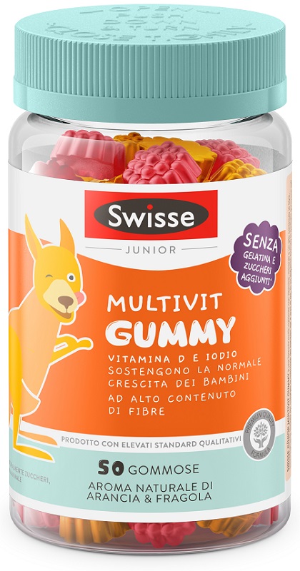 SWISSE JUNIOR MULTIVIT GUMMY 50 PASTIGLIE GOMMOSE - farmachicca