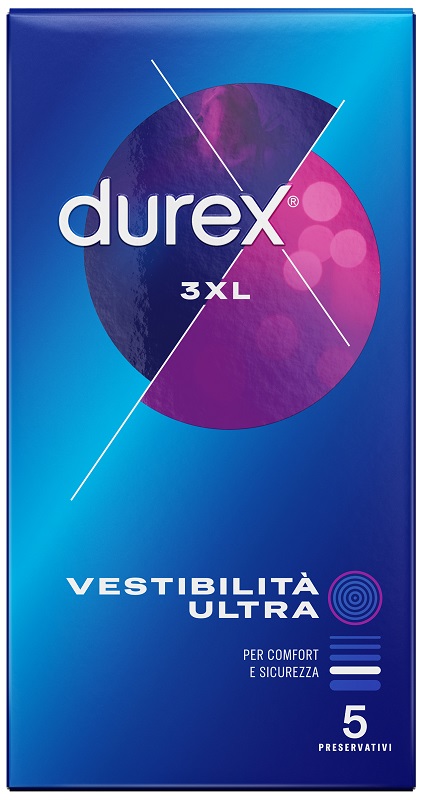 PRESERVATIVO DUREX 3XL VESTIBILITA' ULTRA 5 PEZZI - farmachicca