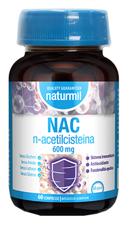 NATURMIL NAC N-ACETILCISTEINA 600 MG 60 COMPRESSE - farmachicca