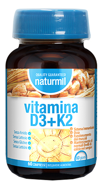 NATURMIL VITAMINA D3+K2 60 COMPRESSE - farmachicca